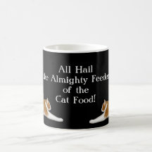 Zufuhr des Katzenfutter-Bechers Tee Tasse