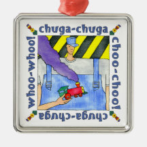 Zug-Ingenieur-Verzierung Weihnachtsornament