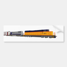 Zug-Motor: Klassisches Farbschema: Auto Sticker