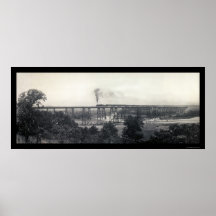 Zug von Chicago-Foto 1914 Plakate