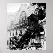 Zug-Wrack bei Montparnasse, am 22. Oktober 1895 Plakate