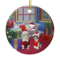 Zuhause für die Feiertage ornaments
