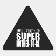 Zukünftige Mamma-lustige Babyparty-Supermutter zum Aufkleber