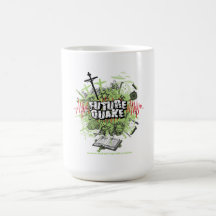 Zukünftiger Beben-"Thema-" Becher Teetasse