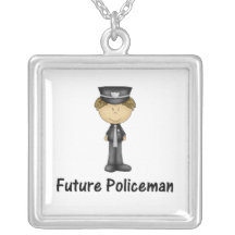 zukünftiger Polizist Personalisierte Halskette