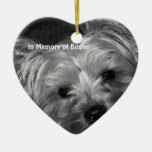 Zum Gedenken an Hundeweihnachtsfoto-Verzierungen Weihnachtsornament