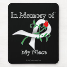 Zum Gedenken an meine Nichte - Lungenkrebs Mousepads
