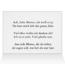 Zum Muttertag Greeting Card