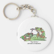 Zunge gebundene Frösche Keychain Schlüsselbänder
