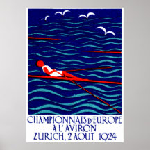 Zürich-Rudersport-Plakat 1924