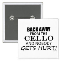 Zurück weg von dem Cello Buttons