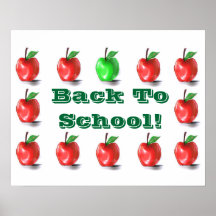 Zurück zu Schule! Plakat-Druck-Zeichen