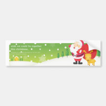 Zusammen an Weihnachten Autoaufkleber