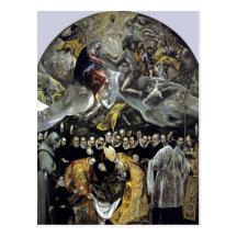 Zusammenfassendes El Greco - die Beerdigung der Zä Postkarte
