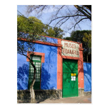 Zusammenfassung das blaue Haus in Coyoacan, wo Fri Postkarten