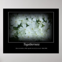 Zusammengehörigkeitmotivation Blumenplakat