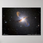 Zusammenstoßende Galaxien Plakat