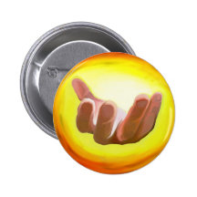 Zuwinken der Hand Anstecknadelbutton