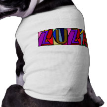 ZUZA ~ PERSONALISIERTE GROSSE BUCHSTABEN PET-WARE  HUNDBEKLEIDUNG