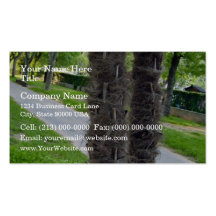 Zwei Bäume, die nah zusammen wachsen Visitenkarten