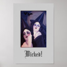 Zwei böse Hexen Posterdruck