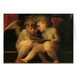 Zwei Engel, die durch Rosso Fiorentino lesen Karte