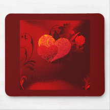 Zwei Herz-Valentinsgruß Mousepad