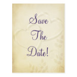 Zwei Herzen, die Save the Date Wedding sind Postkarte