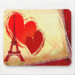 Zwei Herzen in Paris Mousepads