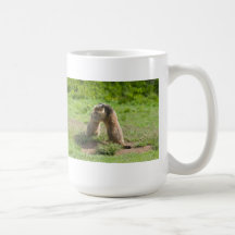 zwei junge Murmeltiere Tee Tasse