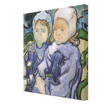 Zwei kleine Mädchen, 1890 Leinwand Druck