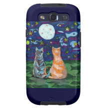 Zwei Kunst-Katzen-Träume Etui Fürs Galaxy S3