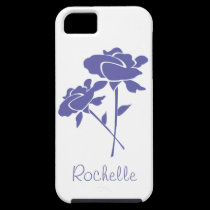Zwei lila Rosen+Personifizieren Sie Namen casemate hüllen