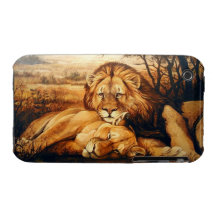 Zwei Löwepaare iPhone 3 Cover