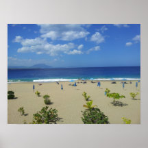 ZWEI PLAYA ALCIA DOMINIKANISCHE REPUBLIK SUR STRAN POSTERDRUCKE