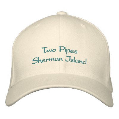 Zwei Rohre, Sherman-Inselhut Besticktes Baseballcap