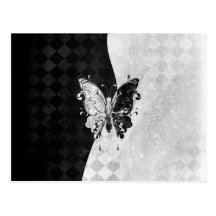 Zwei Ton-Schmetterling Postkarten