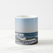 Zwei Vögel über Kure Strand Tasse