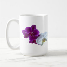 Zweifarbiger Orchideen-Becher Kaffee Haferl