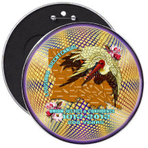 Zweihundertjähriges Louisiana-Karneval-Party sehen Buttons