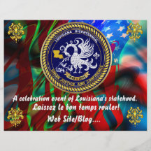 Zweihundertjähriges Louisiana-Karneval-Party sehen Individuelle Flyer