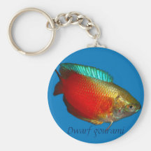 Zwergartiger Gourami Keychain Schlüsselanhänger