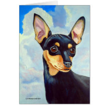 Zwergpinscher-Gruß-Karten
