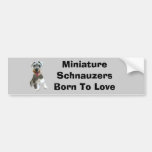 Zwergschnauzer-Autoaufkleber