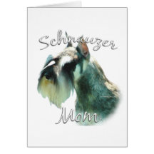 Zwergschnauzer-Mamma 2 Grußkarten