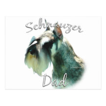 Zwergschnauzer-Vati 2 Postkarten