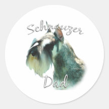 Zwergschnauzer-Vati 2 Stickers