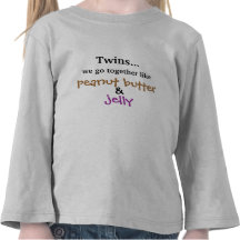Zwillinge - Erdnussbutter u. Gelee Shirts