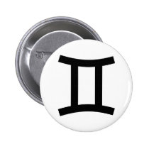 Zwillings-Tierkreis-Zeichen-Ikone buttons