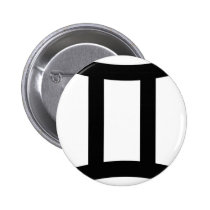 Zwillings-Tierkreis-Zeichen-Ikone buttons
